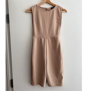 Tan One Piece Body Jumpsuit-NEVER WORN